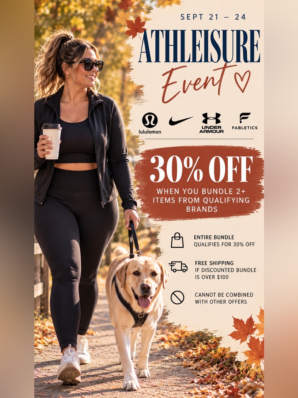 🏃♀️ ATHLEISURE EVENT | SEPT 21 to 24 🏃♀️